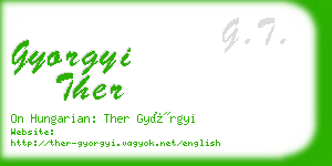gyorgyi ther business card